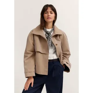 bugatti Kurzjacke Regular Fit kurzer Trenchcoat Style braun 44