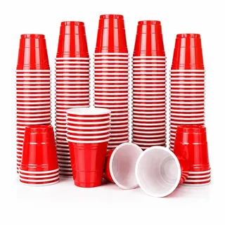MBP My Beer Pong 50 Rote Schnapsbecher 2oz / 60ml | Shot Cups Rot | Mini Red Cups für Party, JGA, Festival & Geburtstag | BPA-frei Wiederverwendbar