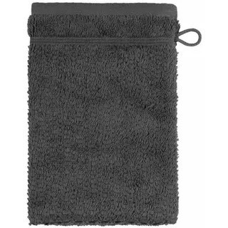 frottana Pearl Waschhandschuh 15 x 20 cm aus 100% Baumwolle, graphite