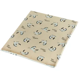 1buy3 Jersey Stoff Gemustert zum nähen | 92% Baumwolle, 8% Elasthan | Kinderstoff | Baumwolljersey | Muster: Zebra beige | 50cm x 160cm | Grundpreis je m2 = €9,99
