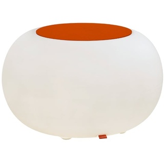 Moree Bubble Indoor LED Beistelltisch / Hocker Filzauflage orange