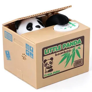 Binnan Kinder Elektronische Spardose/Sparbüchse,Niedlich Sparschwein Geschenk für Kinder(Panda)