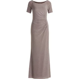 Vera Mont Abendkleid Glitzer-Look Taupe/Silver 48