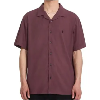 Volcom - Single Stone S/S - Hemd Gr S lila