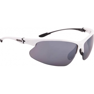 Alpina Dribs 3.0 Sportbrille (310 white/black, Scheibe: black mirror (S3))