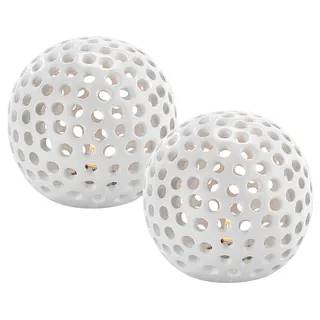 Lunartec Kabellose LED-Dekoleuchten Weiß 2 St.