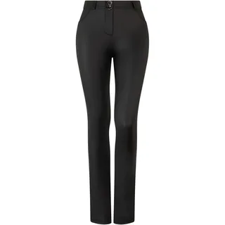 Leggings FREDDY "WRUP MINI-FLARE REGULAR", Damen, Gr. S (36), N-Gr, schwarz, Web, Obermaterial: 72% Polyester, 15% Polyurethan, 13% Elasthan, figurbetont lang, Hosen Leggings, mit Lifting & Shaping Effekt