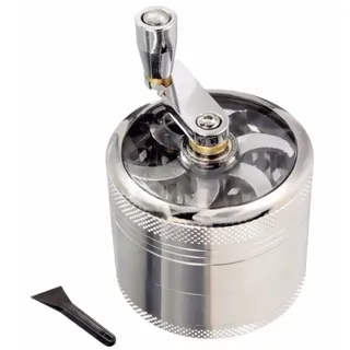 Kräutermühle, Zinkmühle, Gewürzmühle, 55-mm-4-teiliges Mühlen-set Mit Kurbel, Pollenzerkleinerer, Mühle