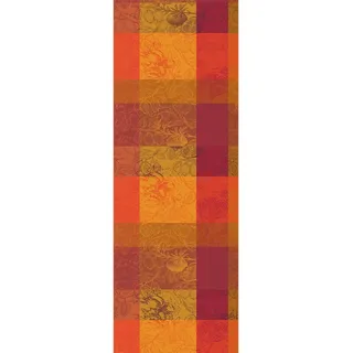 Garnier Thiebaut Tischläufer Tischläufer Mille Senteurs Epices 55x155 cm, jacquard-gewebt orange