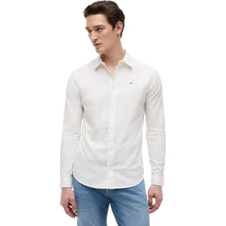 Tommy Hilfiger Original Stretch Slim Fit Langarmhemd Classic White L