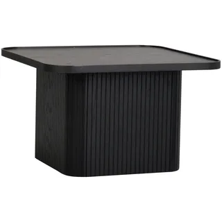 Couchtisch Sullivan Eichenfurnier, skandinavisches Design, schwarz, 60x60x37 cm