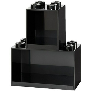Lego Wandregal-Set Brick  (Schwarz, 2 Stk.)