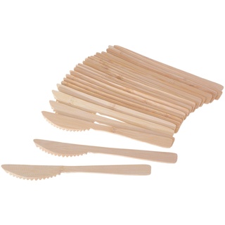 GRÄWE Bambus-Messer Set 25 Stück 16,5 cm, Einwegbesteck