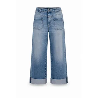 Freeman T. Porter Gerade Jeans Alice Damen Jeans - Wide Leg Jeans Damen blau 28