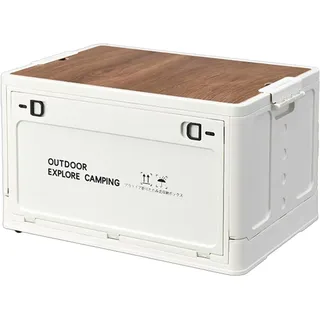 Faltbare Campingbox Aufbewahrungsboxen, 30L/60L Aufbewahrungsbehälter Mit Deckel, Outdoor-Aufbewahrungsbox, Garagenorganisation Lagerkisten Als Tischplatte Für Outdoor Camping Auto Kofferraum