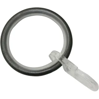 GARDINIA Gardinenringe mit Gleiteinlage", black-nickel