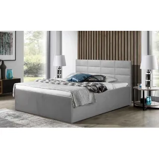 Halmon Schlafkomfort Betten Athena 100 x 200 cm Grau