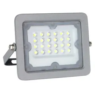 LUXULA Außenstrahler LED 20 W 10,3 cm grau inkl. Bewegungsmelder