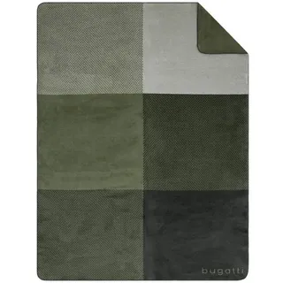 Bugatti Kuscheldecke 150 x 200 cm Grün/Mehrfarbig