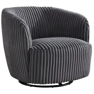 le canapé Loungesessel drehbar Sessel Relaxsessel Drehsessel Alma aus Kord