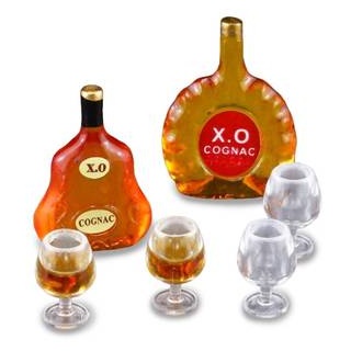 001.614/5 - Cognac-Set, Miniatur