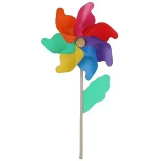 Trendline - Windrad Bunt Ø 30 Cm Windspiel Standhöhe: Ca. 74 Cm Windspirale