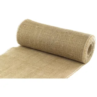 ALJO DESIGN Juteband Tischläufer/Tischband, Natur, 30 cm Breit, 10 m Rolle