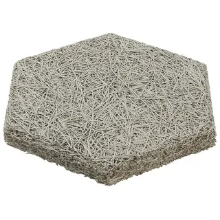 FibroTech Akustikplatte Hexagon  (Grau, 250 x 289 x 25 mm, 18 Stk., 0,972 m2)