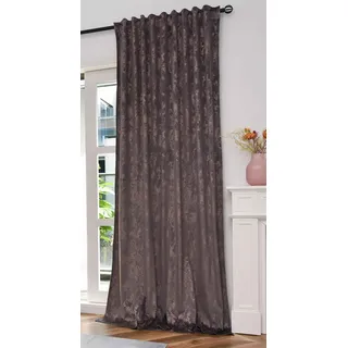 Gardinenbox Vorhang Samt »Milano Star« HxB 245x140 cm Grau Rosegold