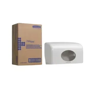 Aquarius Doppelrollen-Toilettenpapierspender - weiß
