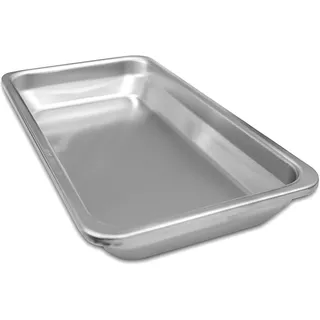 Intergrill 800° Grill Gastroschale 29 x 15,8 x 4 cm XL Tief | Edelstahl Grillschale | Auffangschale Fettschale | Perfekt für Restaurant & BBQ