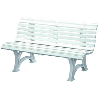 Blome Gartenbank Helgoland 3-Sitzer Länge 1500 mm weiß
