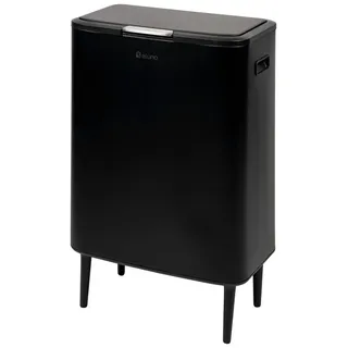 ELUNO Abfalleimer 60 l Schwarz