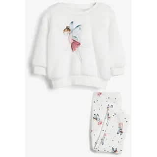 Next Pyjama Freizeitset aus Fleece (2 tlg) beige 92/98 (2-3J)