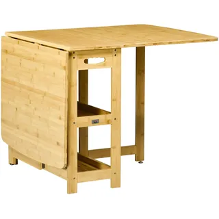 Homcom Klapptisch 149,5 x 73,5 x 80 cm beige