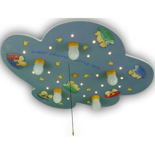 Deckenleuchte NIERMANN "Wolke Bärchen" Lampen Gr. 5 flammig, Höhe: 7 cm, 1 St., bunt Kinderlampe Schlafzimmerlampen Deckenleuchte Wolke Bärchen