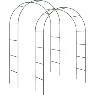Tectake Rosenbogen 140 x 40 cm Grün