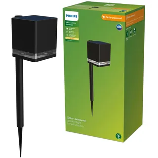 Philips Außenstandleuchte Kunststoff 54,0 cm Solar schwarz