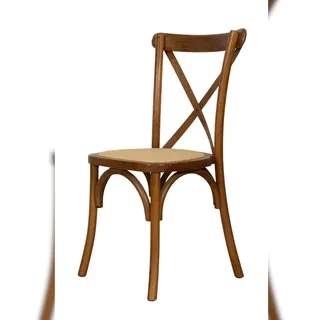 BISCOTTINI INTERNATIONAL ART TRADING Biscottini Holzstuhl 88x42x44 cm - Stapelstuhl - Rattan-Küchenstühle - Esszimmerstuhl - Gartenstühle - Vintage Thonet Stuhl Eiche