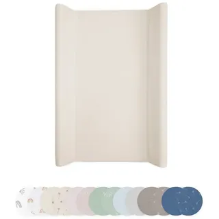 Ehrenkind Wickelauflage Wickelunterlage abwaschbar (Wickelauflage 50x70 cm, Wickeltischauflage mit Keil), Hygienisch, Sicher und Vielseitig beige 50 cm x 70 cm