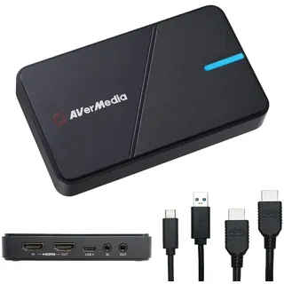 AVerMedia Capture-Card Live Gamer Extreme 3, 120 FPS, 4K60, für Konsole, PC und iPad, mit HDMI, USB-C und 3,5mm Klinke