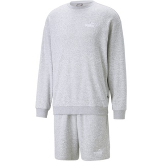 PUMA Relaxed Sweat Suit Trainingsanzug, Grau-Light Gray Heather, M