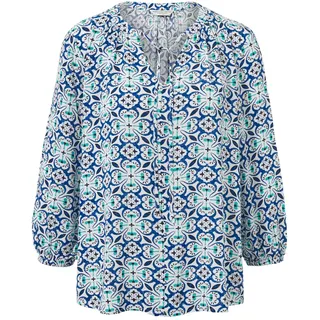 Tchibo - Tunika-Bluse mit Alloverprint - Damen - Gr. 38 - weiß/print