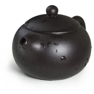 Chinesische Yixing-Teekanne, echter schwarzer Sand, Heijingang-Tee-Xishi-Töpfe mit Seilbeutel (S Mini)