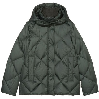 Puffer-Daunenjacke mit abnehmbarer Kapuze