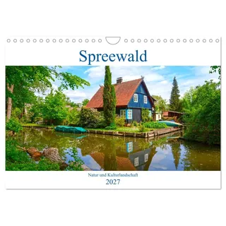 Calvendo Spreewald Natur und Kulturlandschaft Wandkalender 2027 DIN A4 quer