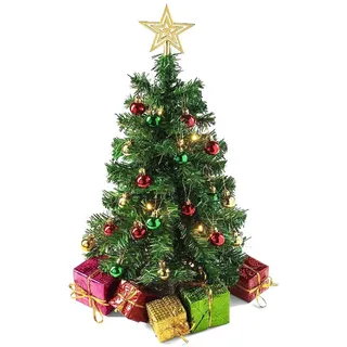 Bomiclss Künstlicher Weihnachtsbaum 45cm Mini Weihnachtsbaum,künstlich Weihnachtsbaum, für Festtagsdekoration, indoor outdoor geeignet für Tisch Partydécor