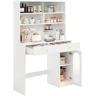 Flieks Küchenschrank, Weiß, Holzwerkstoff, 120x180x45 cm, Küchen, Küchenmöbel, Buffetschränke