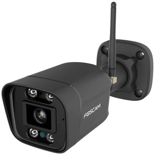 Foscam V5P WLAN Überwachungskamera Schwarz 5MP (3072x1728), Dual-Band WLAN, Integrierter Scheinwerfe (1920 x 1080 Pixels), Netzwerkkamera, Schwarz