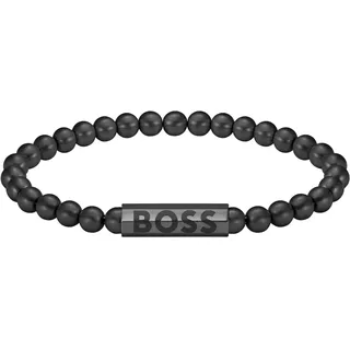 Boss Armband mit Schmuckperlen Edelstahl Schwarz 1580659M Größe One Size